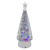 11.5“ Battery Operated USB LED Rotating Christmas Tree With Spinning Glitter Water