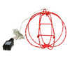 8" 64L Red Superbright LED Light Red Painted Foldable Metal Sphere