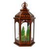13" Battery Operated Lighted Santa Lantern