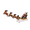 7" Battery Operated LED Santa With Sleigh Table Piece