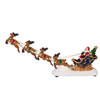 7" Battery Operated LED Santa With Sleigh Table Piece