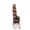 7" Battery Operated LED Santa With Sleigh Table Piece
