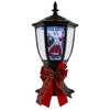 12“ Lighted Musical Santa Lamp Post With Snow Effect