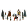 5“ Battery Operated LED Lighted Christmas Village, 17 Piece Set