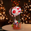 8" Battery Operated Musical Santa Hot Air Balloon Table Piece With Digital Propeller