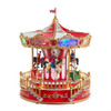 11.1“ Battery Operated Multicolor LED Lighted Musical Santa Carousel With Motion Table Piece