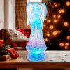 10.5" Battery-Operated LED Light Up Angel With Water