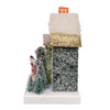 7.5" Battery Operated LED Lighted Green Paper House Table Piece