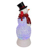 11.42" Battery Operated LED Lighted Snowman Lantern
