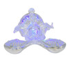 13.25" Battery Operated USB LED Lighted Angel With Horn Water Globe