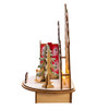Battery Operated Light-Up LED Wooden Ski Resort Village