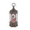 11“ Battery Operated LED Santa Water Lantern