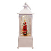 10" Battery Operated Warm White LED Lighted Santa With Gifts Lantern