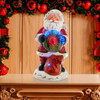 10" Battery Operated Musical Santa Table Piece With Digital Propeller