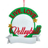 “Live, Love Volleyball“ Ornament For Personalization