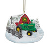 John Deere™ Barn With Tractor Ornament For Personalization