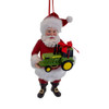 5“ Fabriché™ John Deere™ Santa With Truck Ornament
