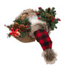 17" KSA Kringles Santa With Plaid Coat