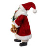 18" KSA Kringles Red Velvet Santa With Bag