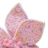 Soft Pink Poinsettia With Sprinkles Pick
