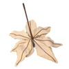 Metallic Silver Poinsettia Pick