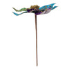 Purple, Green & Teal Velvet Poinsettia Pick