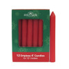 4“ Red Candles For M0186, 12-Piece Box Set