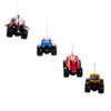 Monster Jam® El Toro Loco Ice, Megalodon Fire, Bakugan and Earth Shaker Ornaments, 4 Piece Set