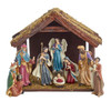 Nativity Set With Wooden Stable, 8-Pieces