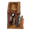 Nativity Set With Wooden Stable, 8-Pieces