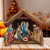 Nativity Set With Wooden Stable, 8-Pieces