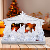 Battery Operated Light-Up LED Musical Nativity Scene