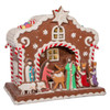 Battery Operated Light Up Nativity Gingerbread House
