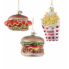 Noble Gems™ Fast Food Glass Ornaments, 3 Assorted