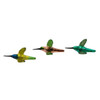 Noble Gems™ Hummingbird Clip-On Glass Ornaments, 3 Assorted