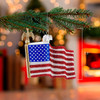 Noble Gems™ American Flag Glass Ornament