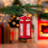 Noble Gems™ British Phone Booth Glass Ornament