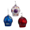 Noble Gems™ Sugar Skull Glass Ornaments, 3 Assorted