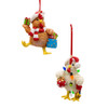 Christmas Chicken Ornaments, 2 Assorted