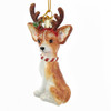 Noble Gems™ Chihuahua With Antlers Glass Ornament
