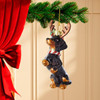 Noble Gems™ Dachshund With Antlers Glass Ornament