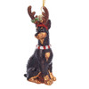 Noble Gems™ Doberman With Antlers Glass Ornament