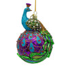 Noble Gems™ Peacock Glass Ball Ornament