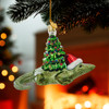Noble Gems™ Glass Alligator With Christmas Tree