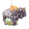 Noble Gems™ Glass Buffalo Ornament