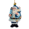 Noble Gems™ Nautical Santa Glass Ornament