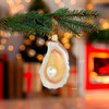 Noble Gems™ Glass Oyster Shell With Pearl Ornament