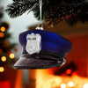 Noble Gems™ Glass Police Hat Ornament