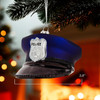 Noble Gems™ Glass Police Hat Ornament
