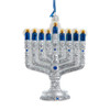 Noble Gems™ Glass New Hanukkah Menorah Ornament